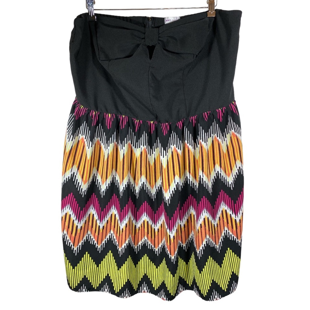 Womens' Wet Seal + Strapless Mini Dress